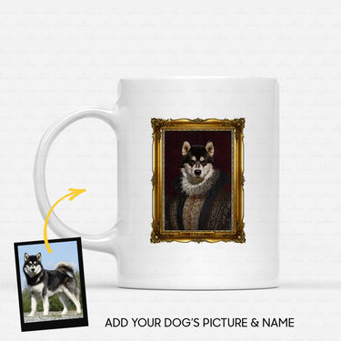 Personalized Dog Gift Idea - Royal Dog's Portrait 15 For Dog Lovers - White Mug